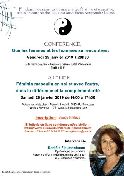 Danièle Flaumenbaum en conférence et atelier Danièle Flaumenbaum en conférence et atelier