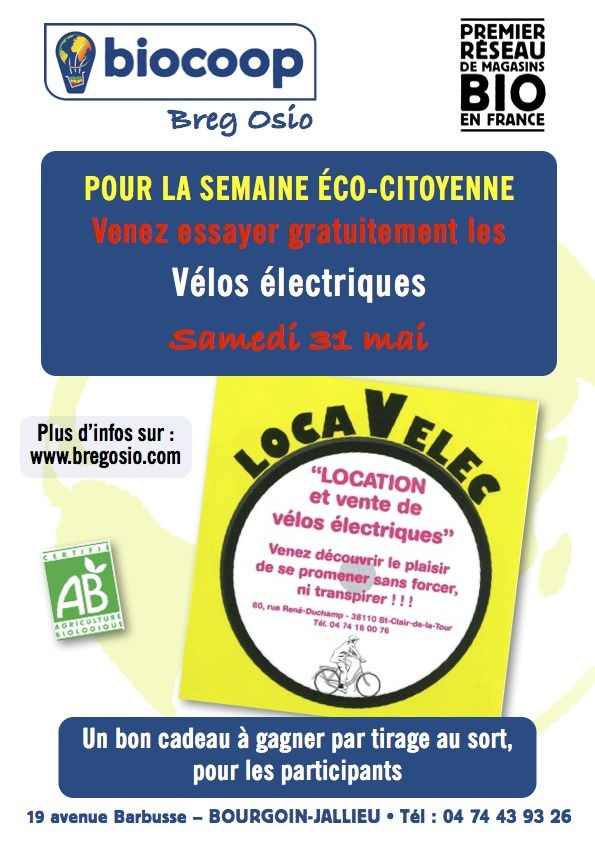 Journée démonstration vélos électriques Journée démonstration vélos électriques