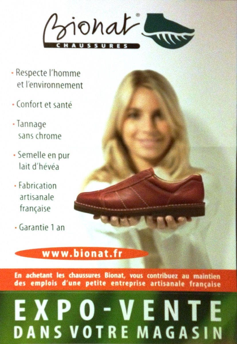 Expo-vente chaussures BIONAT Expo-vente chaussures BIONAT