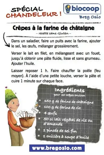 Crêpes à la farine de Châtaigne